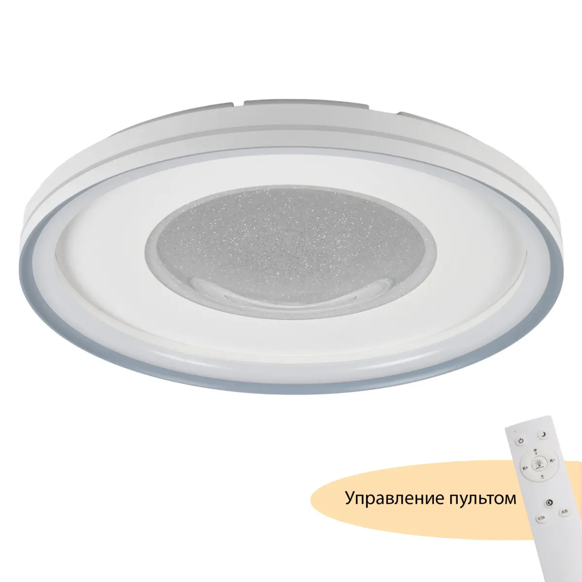 Потолочный светодиодный светильник круглый с пультом MyFar Деспина MR9090-CL