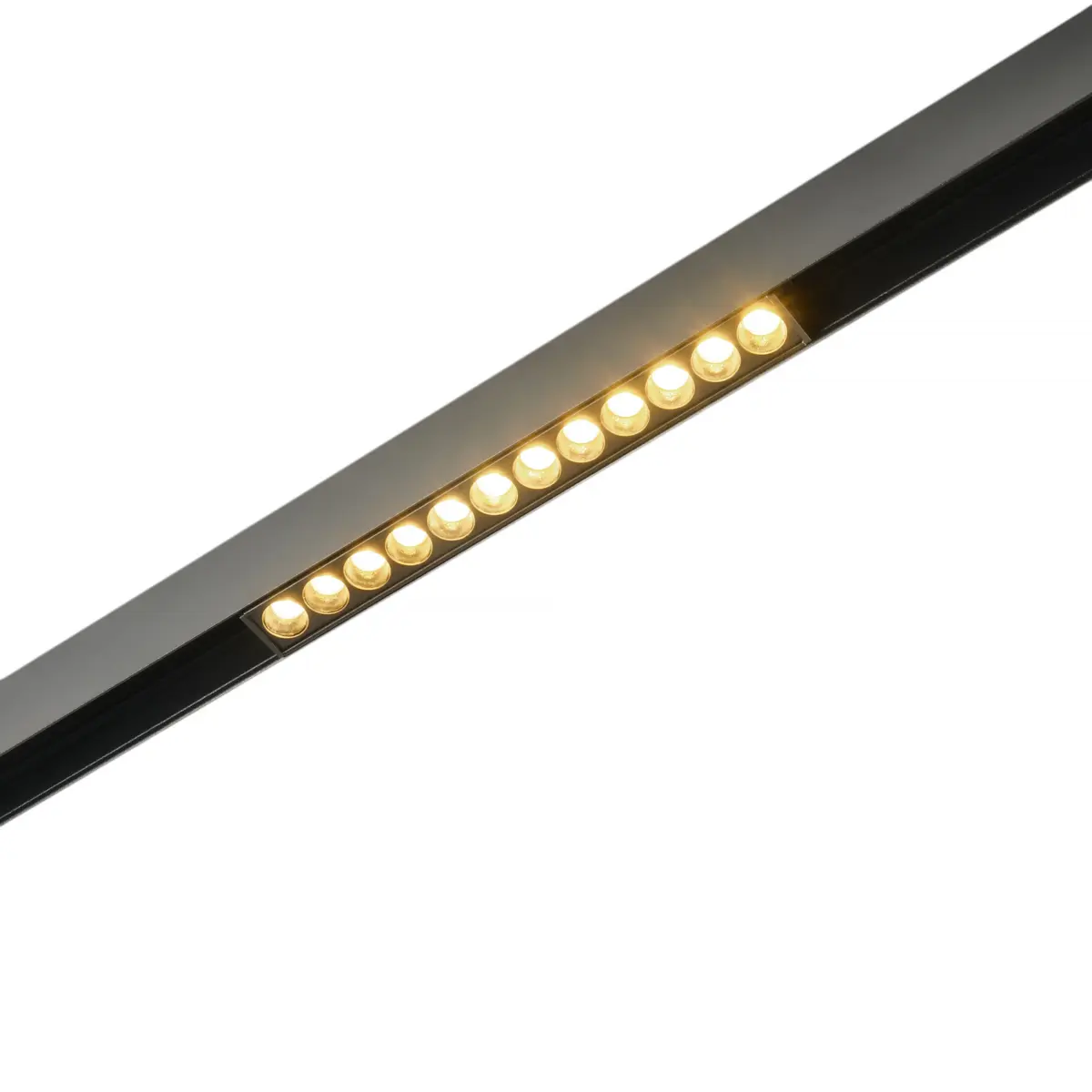 Трековый светодиодный светильник 48V магнитный MyFar ФлоуПоинт MT0211-12W3K-B