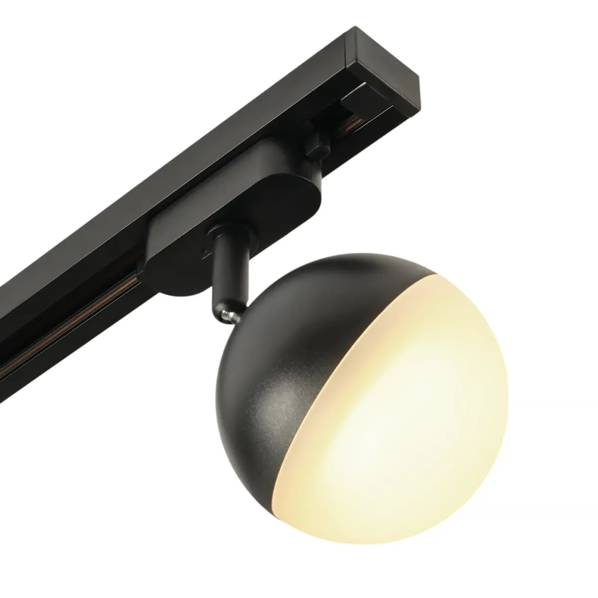 Трековый светодиодный светильник 220V однофазный MyFar Бол MT0125-GX53-B
