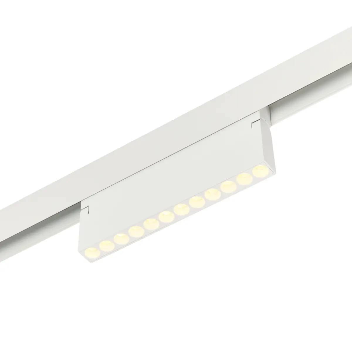 Трековый магнитный светодиодный светильник 12W 48V MyFar ФлоуПоинт MT0213-12W3K-W