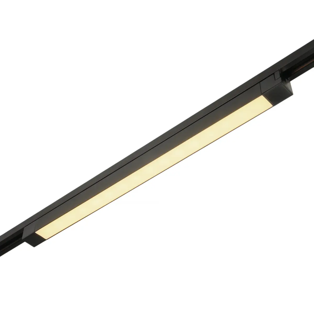 Трековый светодиодный светильник 220V однофазный MyFar Лайнс MT0110-30W3K-B