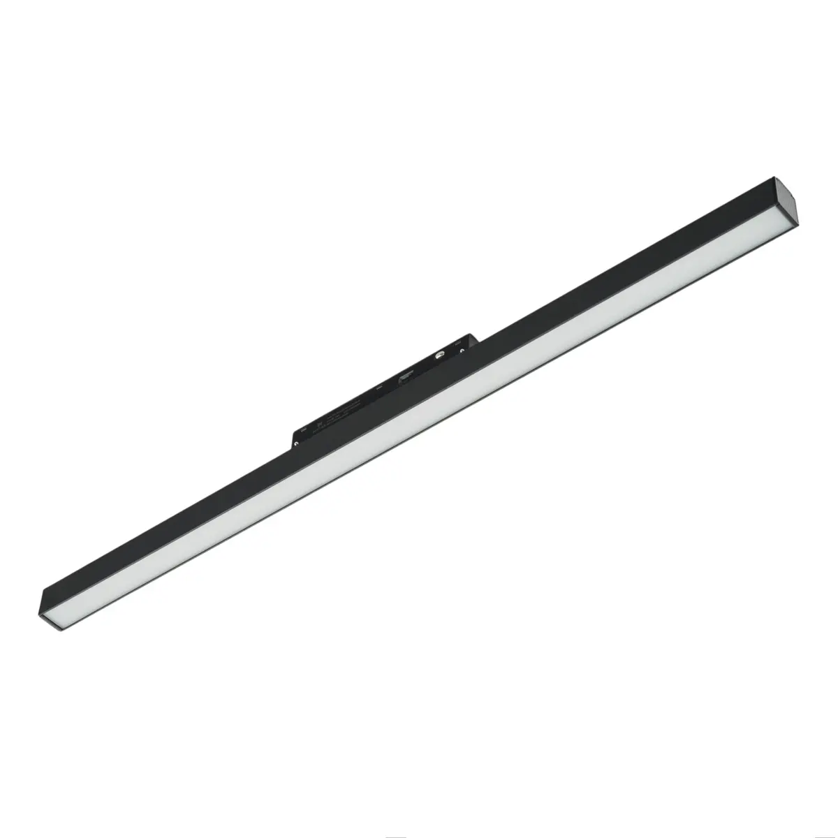 Трековый магнитный светодиодный светильник 48V 24W MyFar Флоу MT0230-24W3CCT-CSM-B