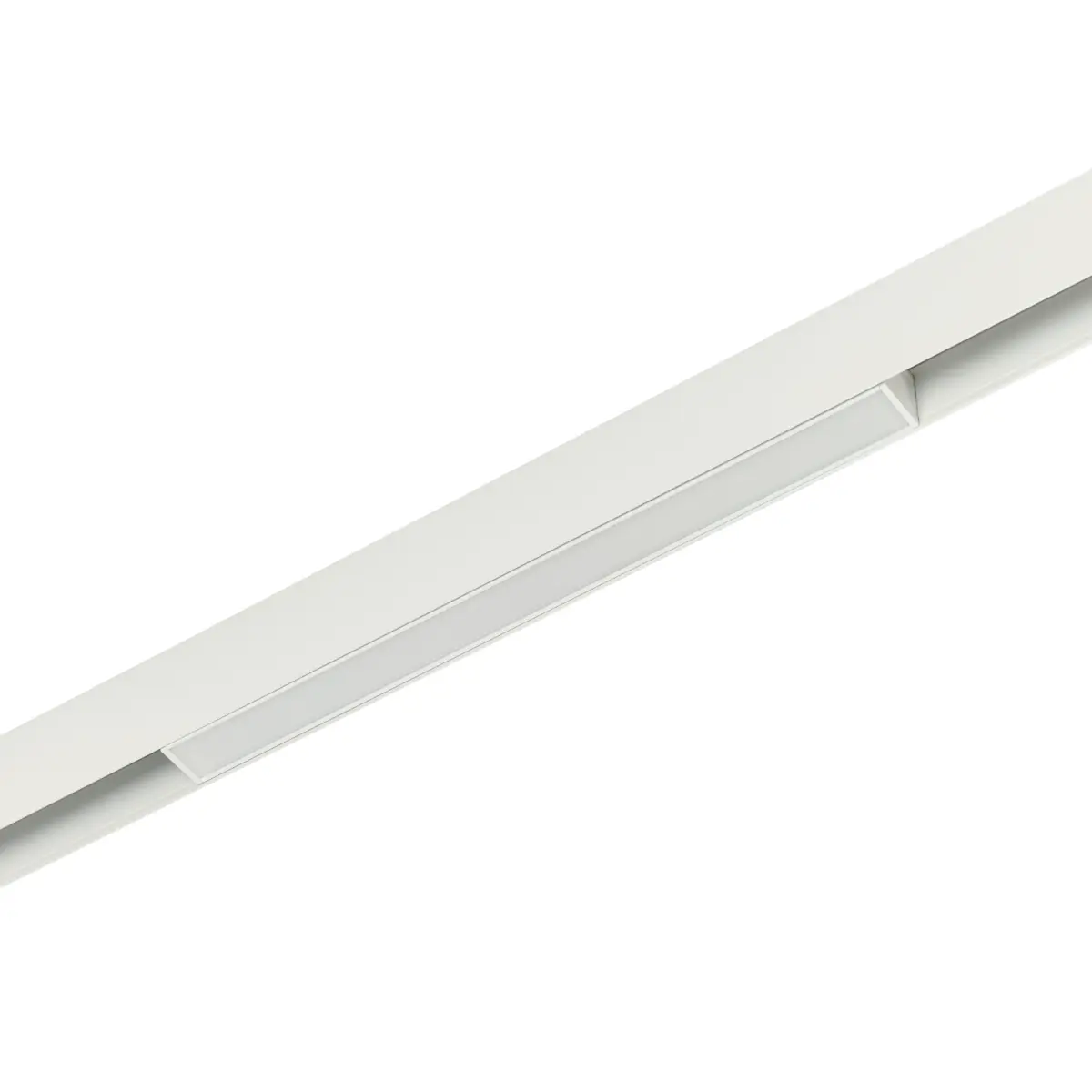 Трековый магнитный светодиодный светильник 10W 48V MyFar Флоу MT0210-10W3K-W