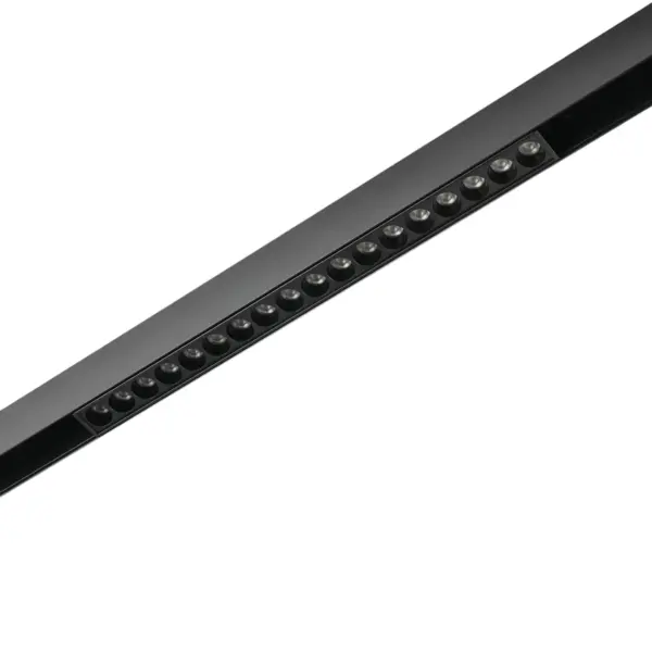 Трековый светодиодный светильник 48V магнитный MyFar ФлоуПоинт MT0211-18W3K-B