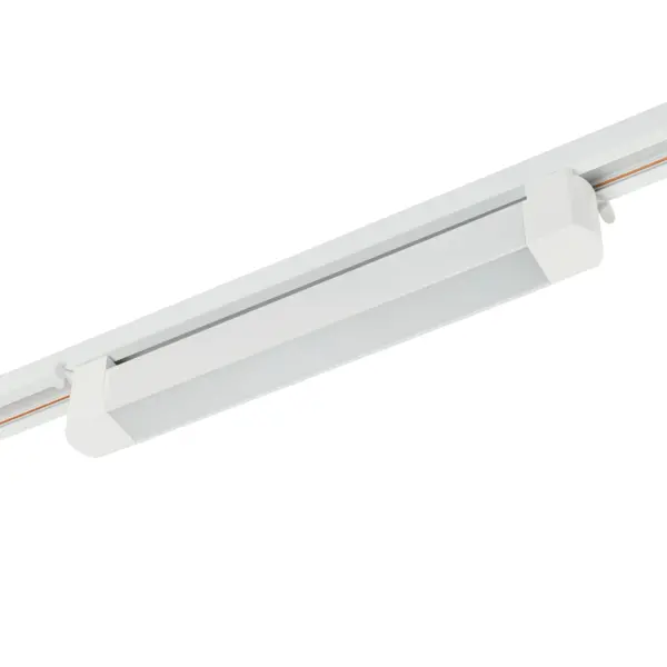 Трековый однофазный светодиодный светильник 16W 220V MyFar Лайнс MT0112-16W4K-W