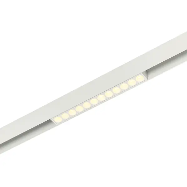 Трековый магнитный светодиодный светильник 12W 48V MyFar ФлоуПоинт MT0211-12W3K-W