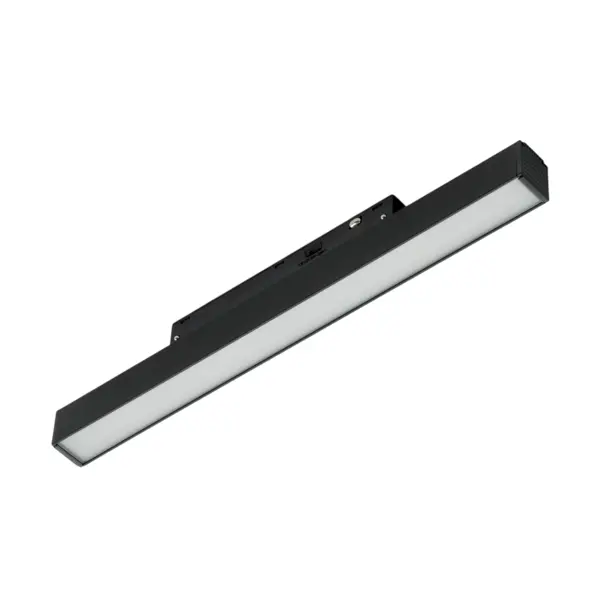 Трековый магнитный светодиодный светильник 48V 12W MyFar Флоу MT0230-12W3CCT-CSM-B