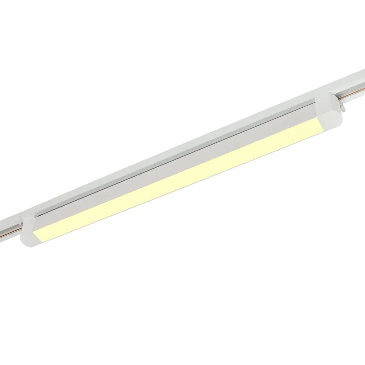 Трековый однофазный светодиодный светильник 30W 220V MyFar Лайнс MT0112-30W3K-W