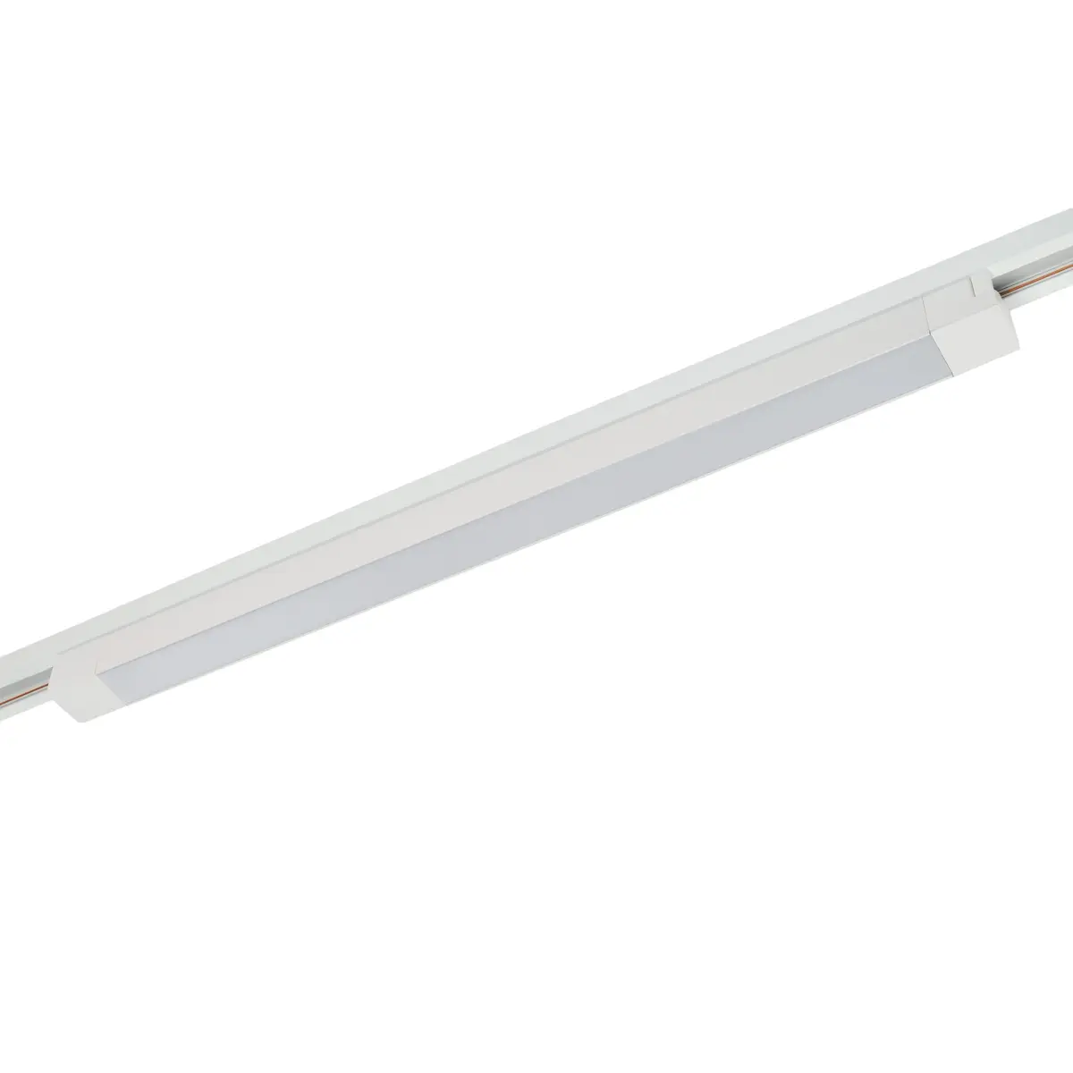 Трековый однофазный светодиодный светильник 30W 220V MyFar Лайнс MT0110-30W3K-W
