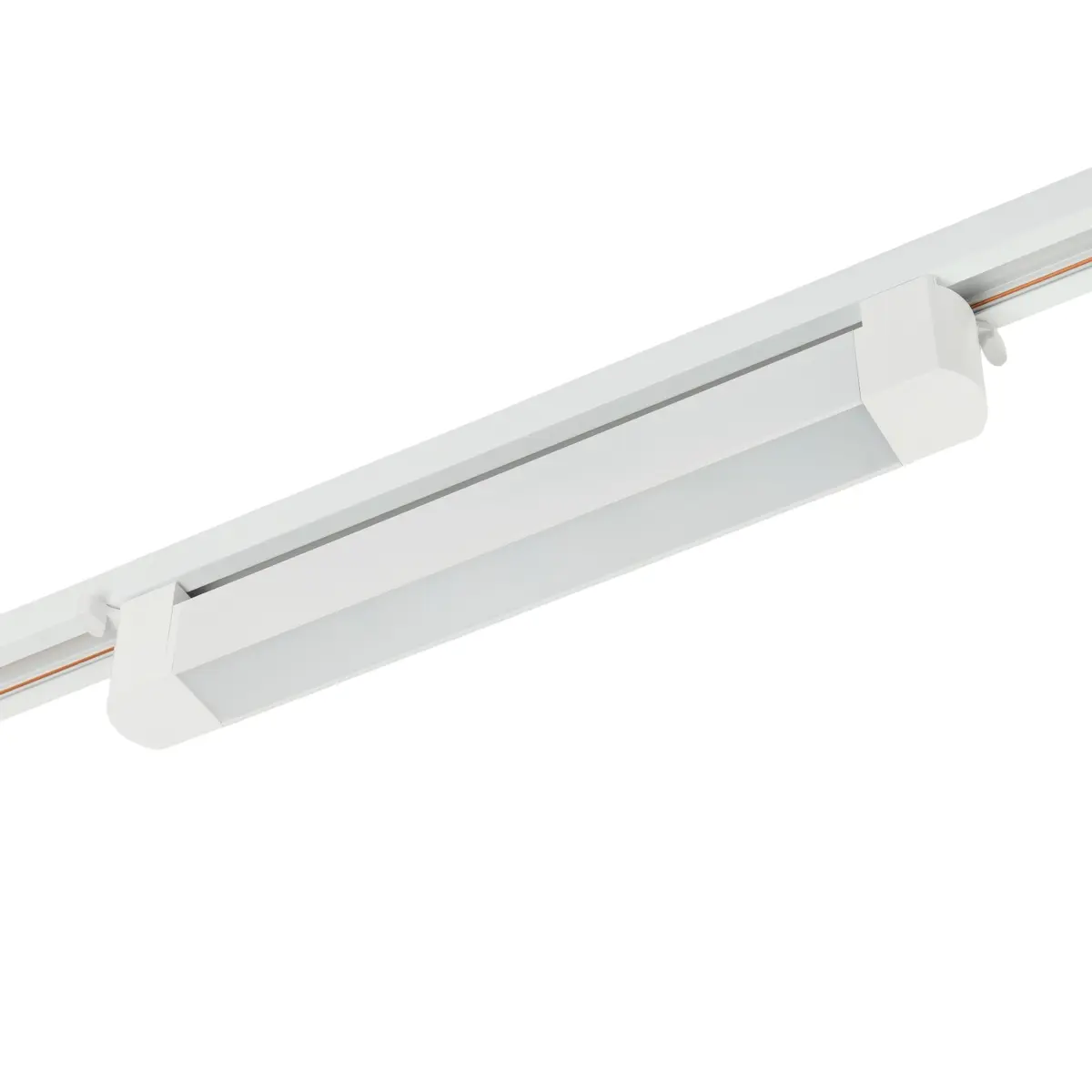 Трековый однофазный светодиодный светильник 16W 220V MyFar Лайнс MT0112-16W3K-W