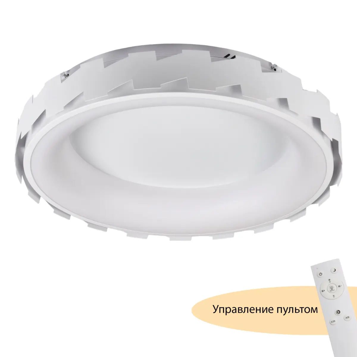 Потолочный светодиодный светильник круглый с пультом MyFar Леда MR9220-CL