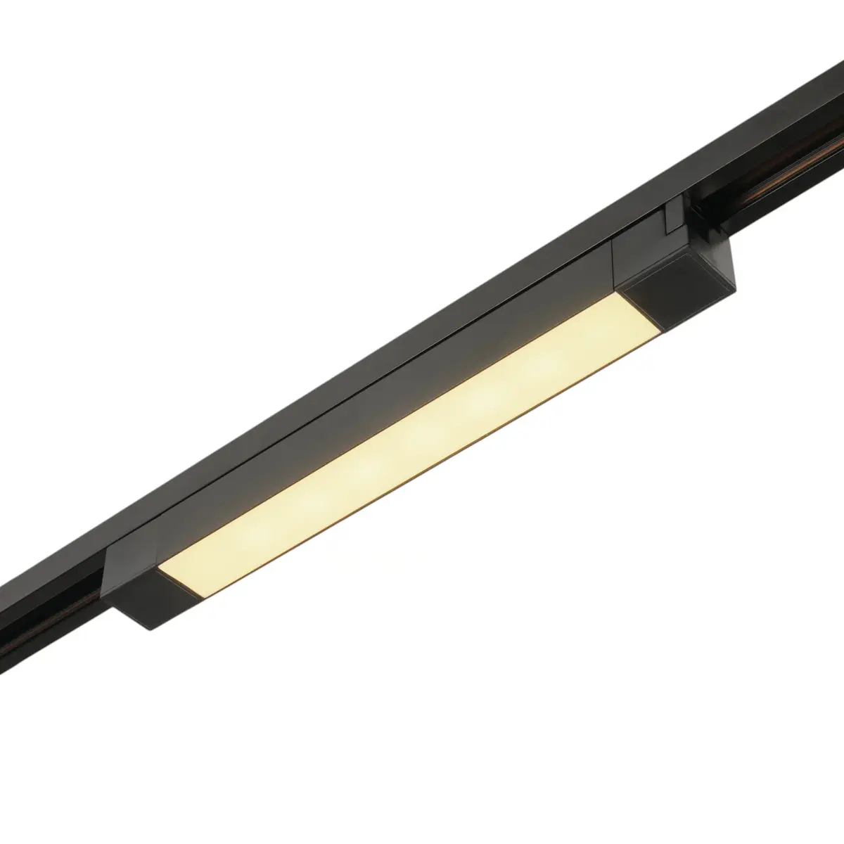 Трековый светодиодный светильник 220V однофазный MyFar Лайнс MT0110-16W3K-B