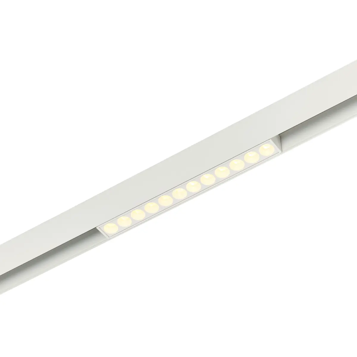 Трековый магнитный светодиодный светильник 12W 48V MyFar ФлоуПоинт MT0211-12W3K-W