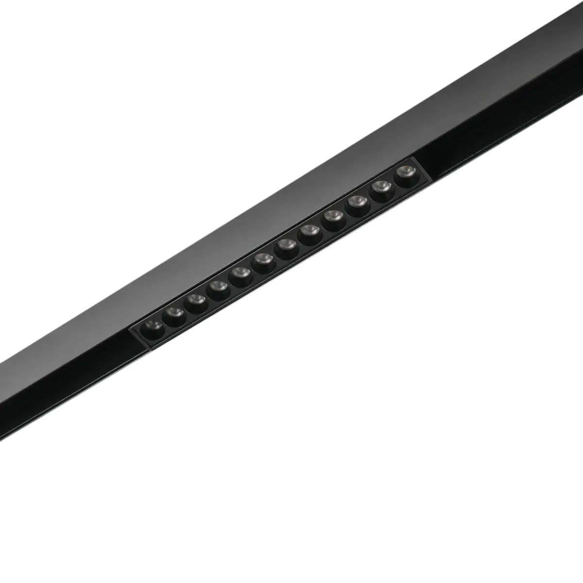 Трековый светодиодный светильник 48V магнитный MyFar ФлоуПоинт MT0211-12W3K-B
