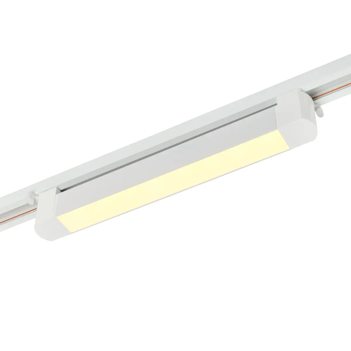 Трековый однофазный светодиодный светильник 16W 220V MyFar Лайнс MT0112-16W3K-W