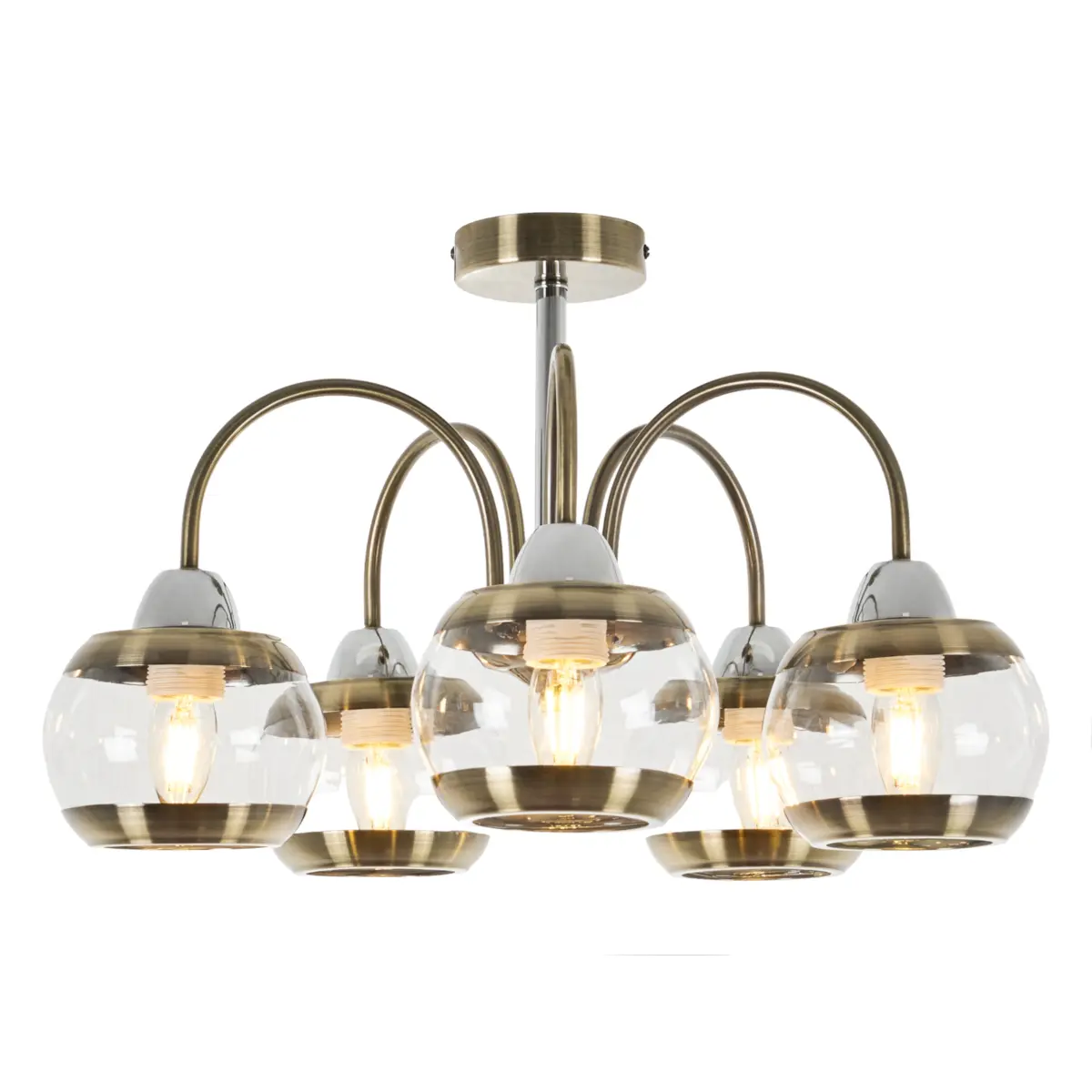Потолочная люстра на штанге MyFar Крис MR1491-5C