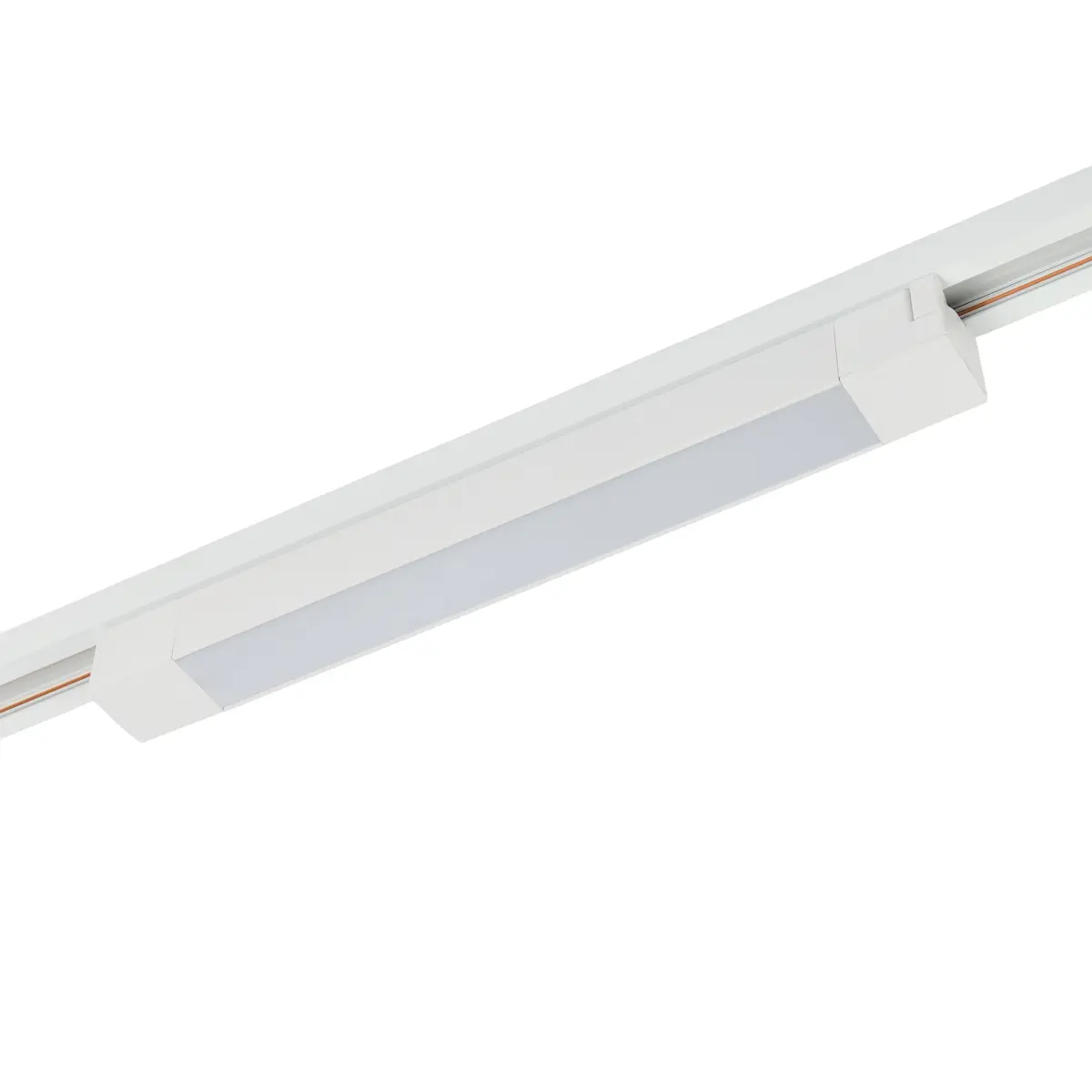 Трековый однофазный светодиодный светильник 16W 220V MyFar Лайнс MT0110-16W3K-W