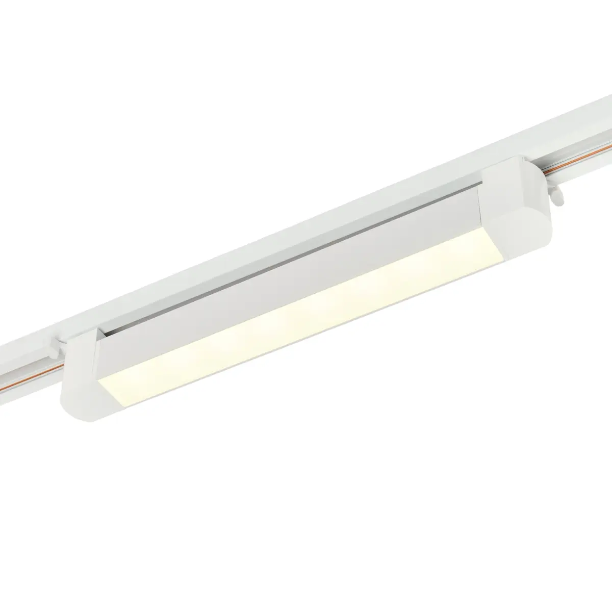 Трековый однофазный светодиодный светильник 16W 220V MyFar Лайнс MT0112-16W4K-W