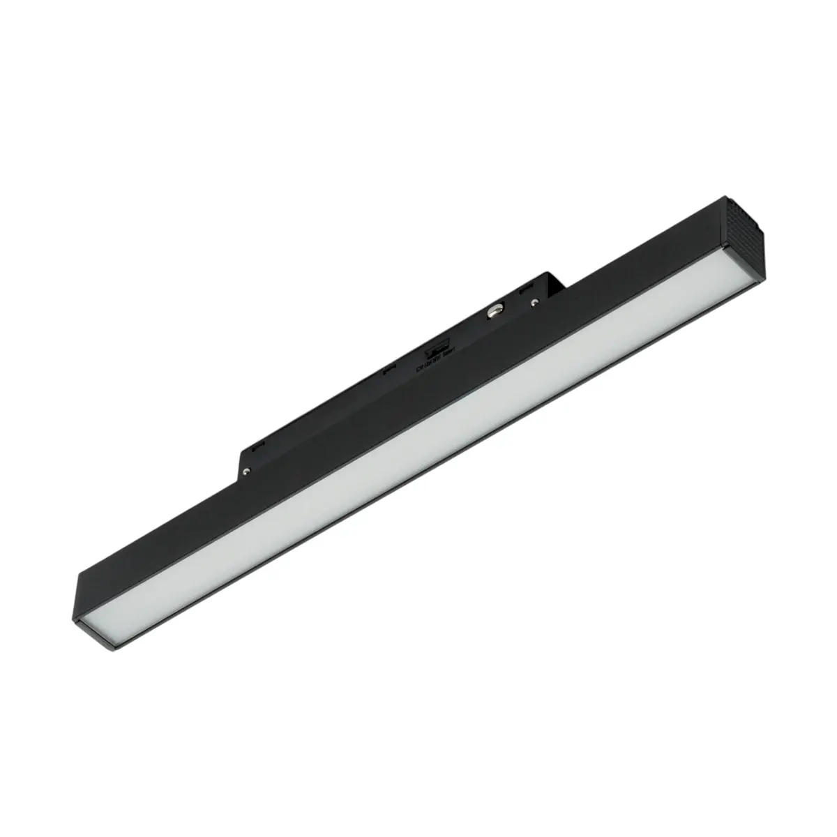 Трековый магнитный светодиодный светильник 48V 12W MyFar Флоу MT0230-12W3CCT-CSM-B
