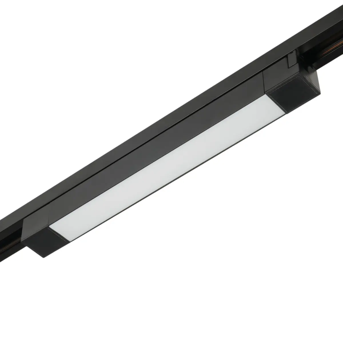 Трековый светодиодный светильник 220V однофазный MyFar Лайнс MT0110-16W4K-B