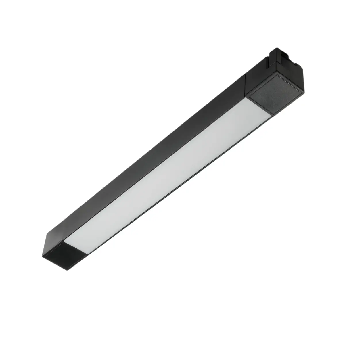 Трековый светодиодный светильник 220V однофазный MyFar Лайнс MT0110-16W3K-B