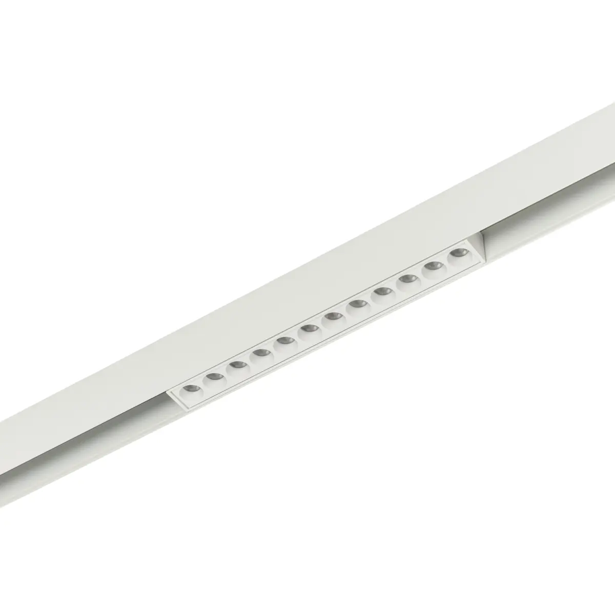 Трековый магнитный светодиодный светильник 12W 48V MyFar ФлоуПоинт MT0211-12W3K-W