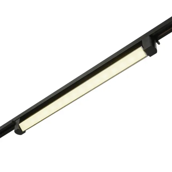 Трековый светодиодный светильник 220V однофазный MyFar Лайнс MT0112-30W4K-B