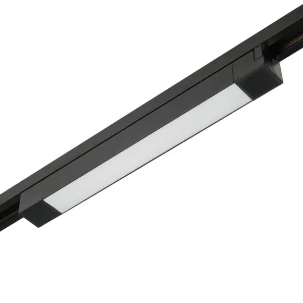 Трековый светодиодный светильник 220V однофазный MyFar Лайнс MT0110-16W4K-B